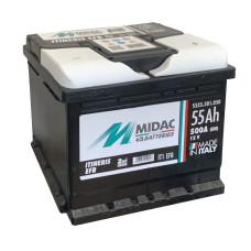 Аккумулятор 6СТ-55 MIDAC ITINERIS EFB START STOP, 12V, 55Ah, R Мидак Итинерис, 12В, 55Ач, EN500А