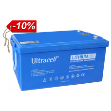 Батарея аккумуляторная Ultracell LiFePO4 12(12.8)V 200Ah/2560W(2.56kW) Grade A STANDARD
