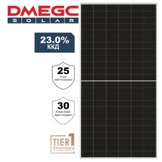 Монокристаллическая солнечная панель DMEGC DM465G12RT-G48HBW INFINITY-RT n-type Bifacial