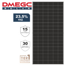 Монокристалічна сонячна двостороння панель DMEGC DM635G12RT-B66HSW N-type Bifacial