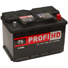 Автомобильный аккумулятор SADA PROFI HD 6СТ-75 (-/+) Евро сада профи 12В 75Ач 760А
