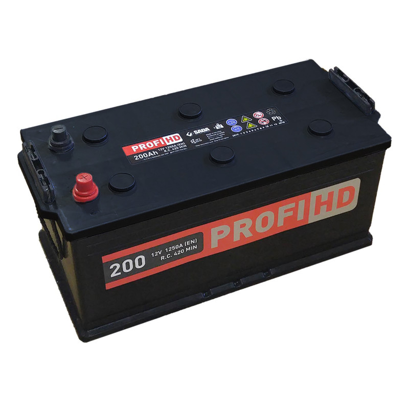 Автомобильный аккумулятор SADA PROFI HD 6СТ-200 (-/+) 4 сада профи 12В 200Ач 1250А