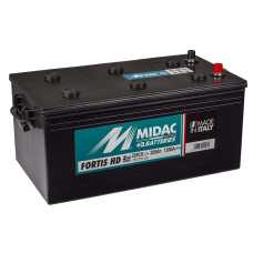 Аккумулятор 6СТ-225A MIDAC FORTIS, 12V, 225Ah (+/-) евро мидак фортис, 12В, 225Ач, EN1200A