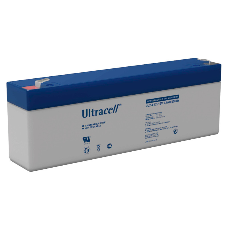 Батарея аккумуляторная Ultracell UL2.4-12, 12В, 2,4Ач, AGM